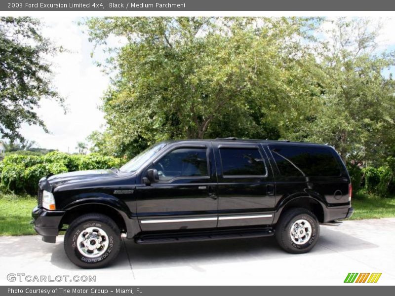 Black / Medium Parchment 2003 Ford Excursion Limited 4x4