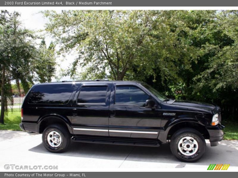 Black / Medium Parchment 2003 Ford Excursion Limited 4x4