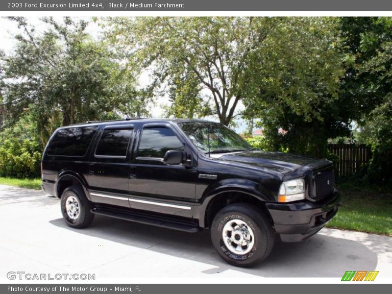 Black / Medium Parchment 2003 Ford Excursion Limited 4x4