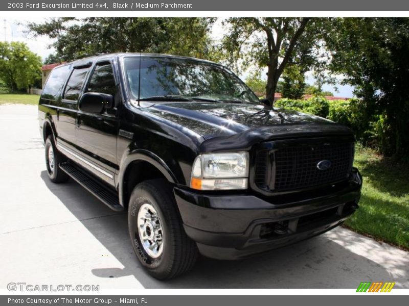 Black / Medium Parchment 2003 Ford Excursion Limited 4x4