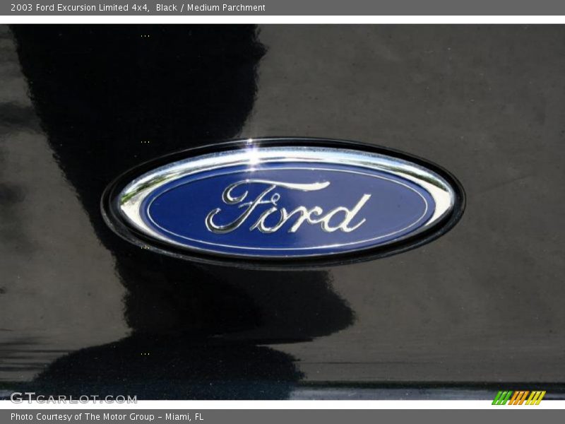 Black / Medium Parchment 2003 Ford Excursion Limited 4x4