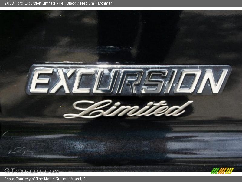 Black / Medium Parchment 2003 Ford Excursion Limited 4x4