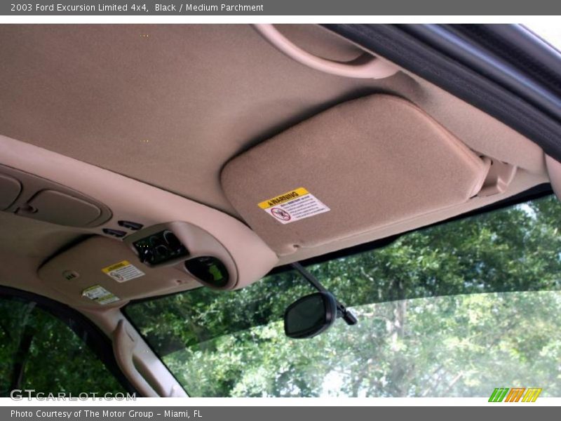 Black / Medium Parchment 2003 Ford Excursion Limited 4x4