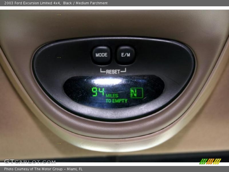 Black / Medium Parchment 2003 Ford Excursion Limited 4x4