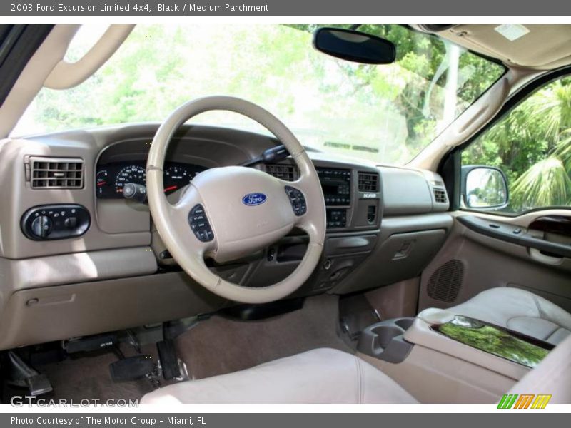 Black / Medium Parchment 2003 Ford Excursion Limited 4x4