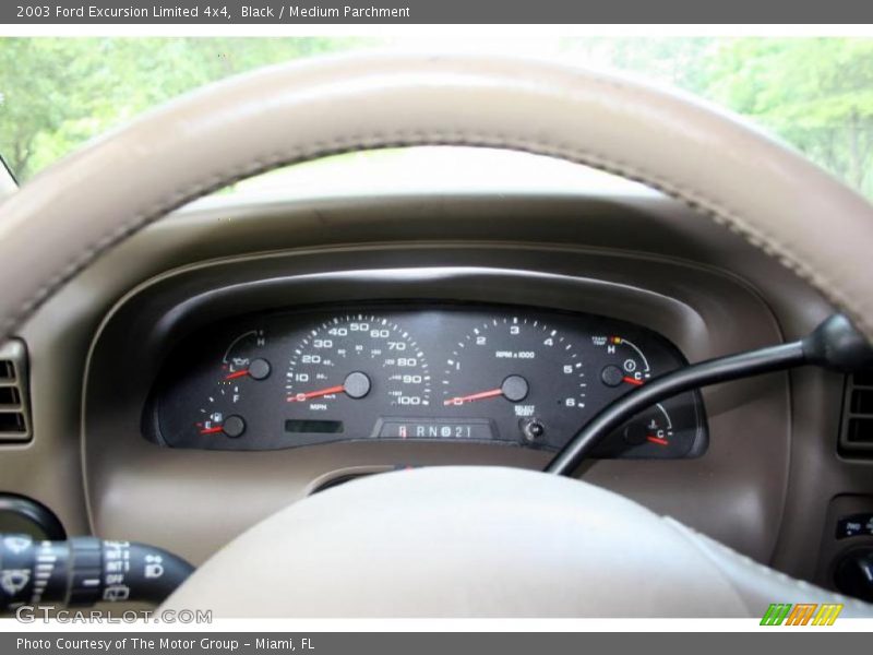 Black / Medium Parchment 2003 Ford Excursion Limited 4x4