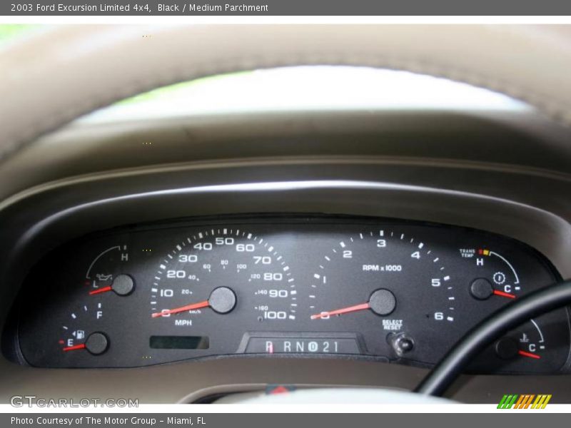 Black / Medium Parchment 2003 Ford Excursion Limited 4x4