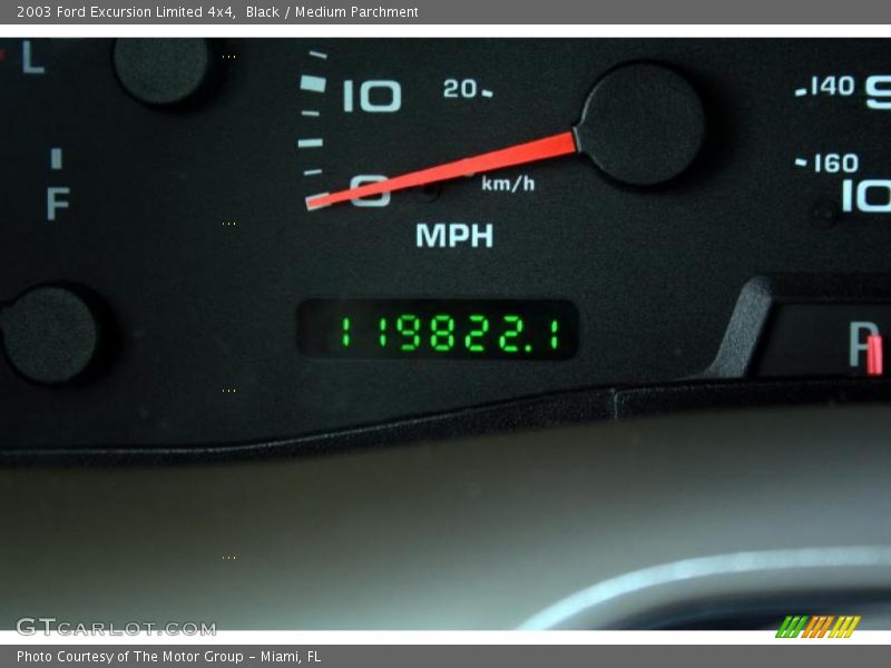 Black / Medium Parchment 2003 Ford Excursion Limited 4x4