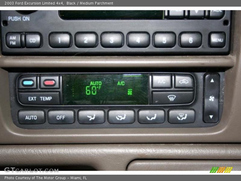 Black / Medium Parchment 2003 Ford Excursion Limited 4x4