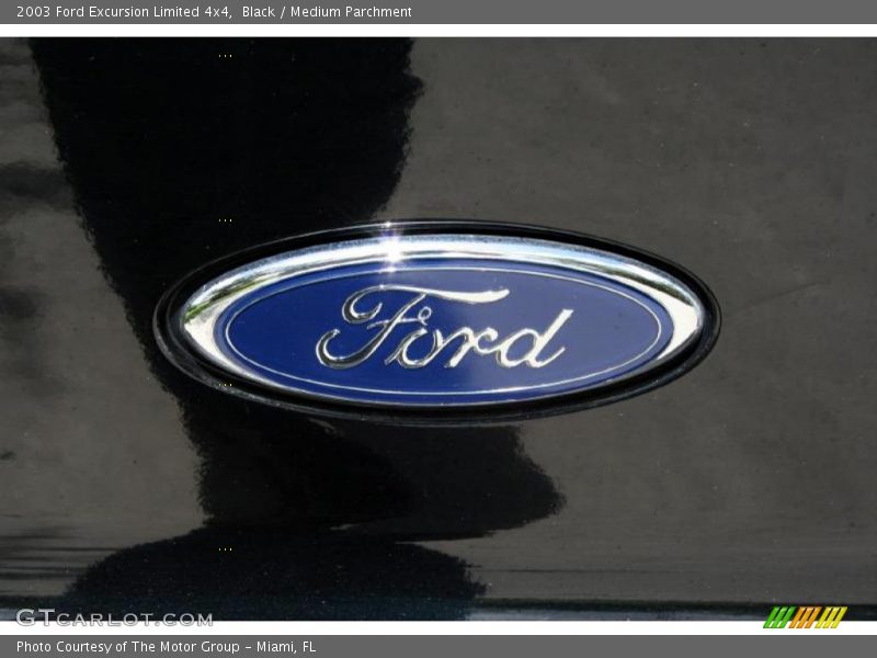 Black / Medium Parchment 2003 Ford Excursion Limited 4x4