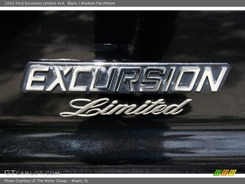 Black / Medium Parchment 2003 Ford Excursion Limited 4x4