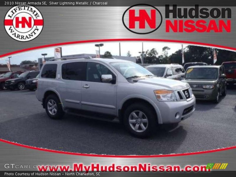 Silver Lightning Metallic / Charcoal 2010 Nissan Armada SE