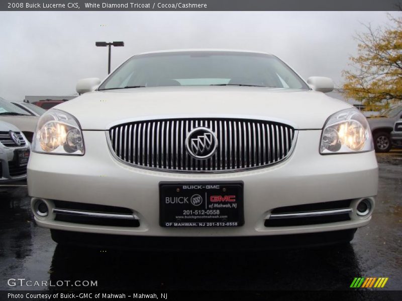 White Diamond Tricoat / Cocoa/Cashmere 2008 Buick Lucerne CXS