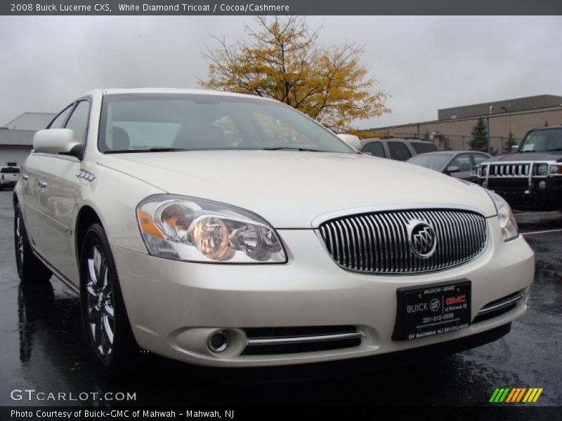 White Diamond Tricoat / Cocoa/Cashmere 2008 Buick Lucerne CXS