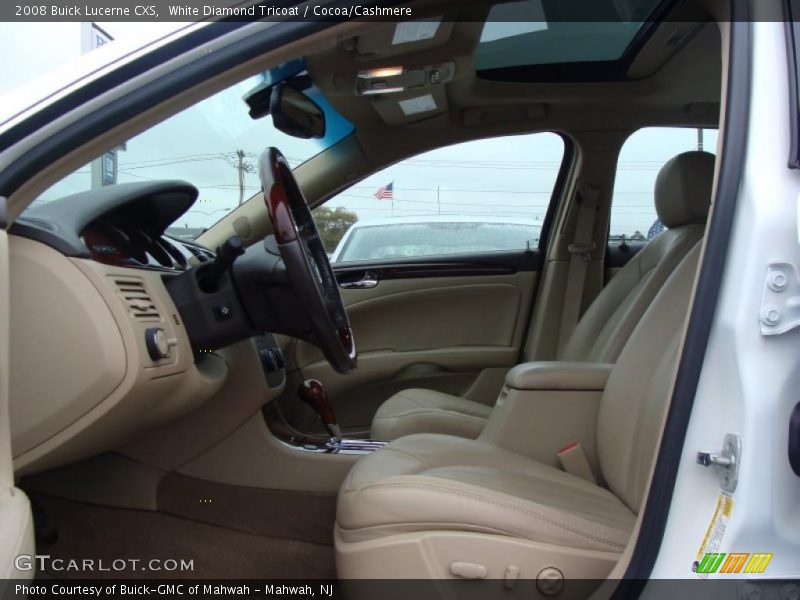 White Diamond Tricoat / Cocoa/Cashmere 2008 Buick Lucerne CXS