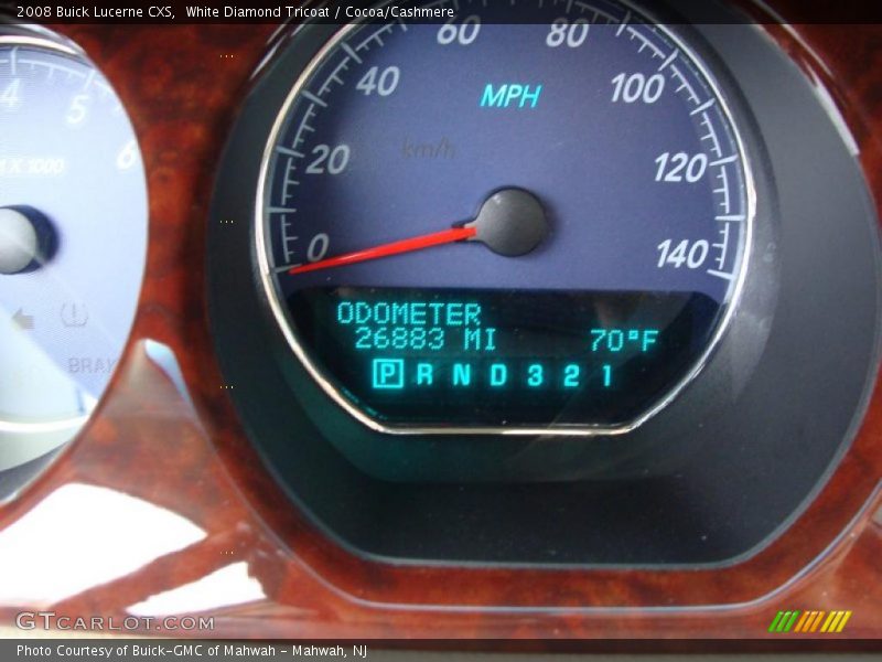 White Diamond Tricoat / Cocoa/Cashmere 2008 Buick Lucerne CXS