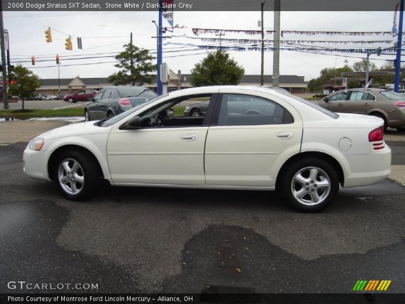 Stone White / Dark Slate Grey 2006 Dodge Stratus SXT Sedan