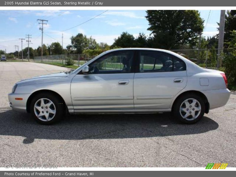 Sterling Metallic / Gray 2005 Hyundai Elantra GLS Sedan