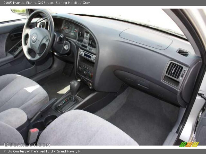 Sterling Metallic / Gray 2005 Hyundai Elantra GLS Sedan