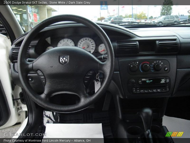 Stone White / Dark Slate Grey 2006 Dodge Stratus SXT Sedan