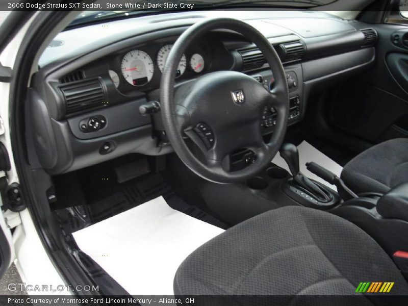 Stone White / Dark Slate Grey 2006 Dodge Stratus SXT Sedan
