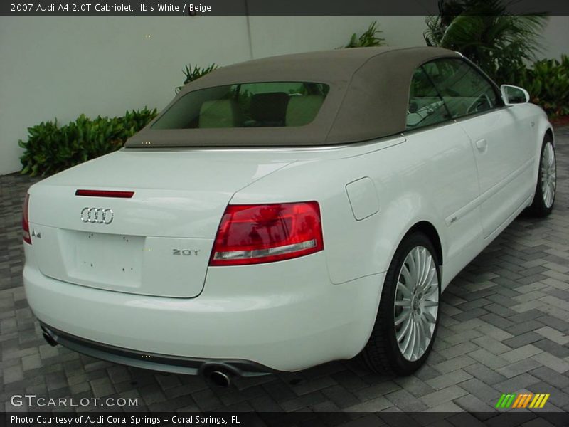 Ibis White / Beige 2007 Audi A4 2.0T Cabriolet