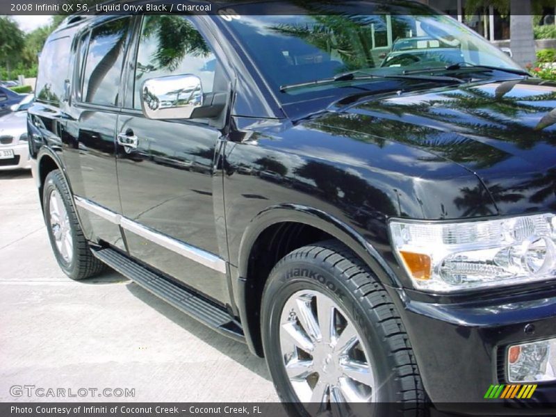 Liquid Onyx Black / Charcoal 2008 Infiniti QX 56