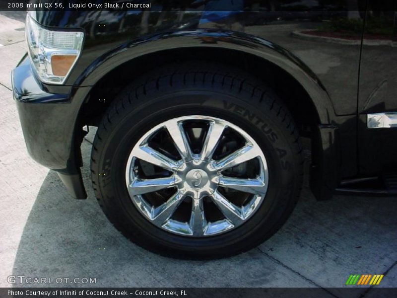 Liquid Onyx Black / Charcoal 2008 Infiniti QX 56