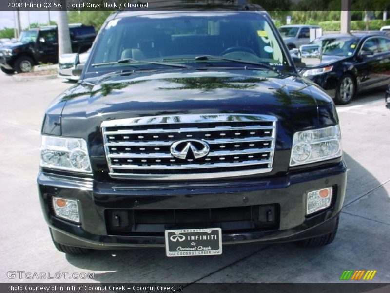Liquid Onyx Black / Charcoal 2008 Infiniti QX 56
