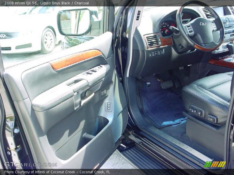 Liquid Onyx Black / Charcoal 2008 Infiniti QX 56