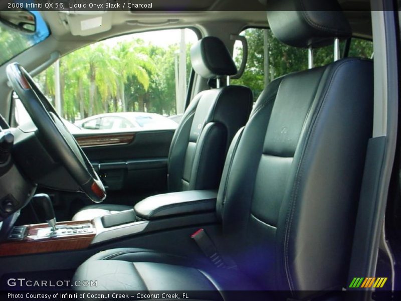 Liquid Onyx Black / Charcoal 2008 Infiniti QX 56
