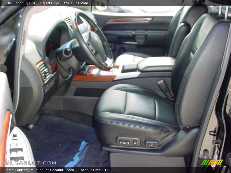 Liquid Onyx Black / Charcoal 2008 Infiniti QX 56