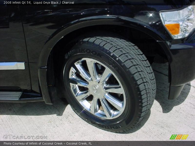 Liquid Onyx Black / Charcoal 2008 Infiniti QX 56