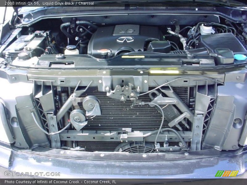 Liquid Onyx Black / Charcoal 2008 Infiniti QX 56