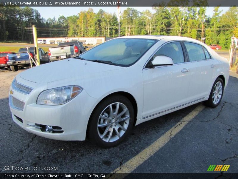 White Diamond Tricoat / Cocoa/Cashmere 2011 Chevrolet Malibu LTZ