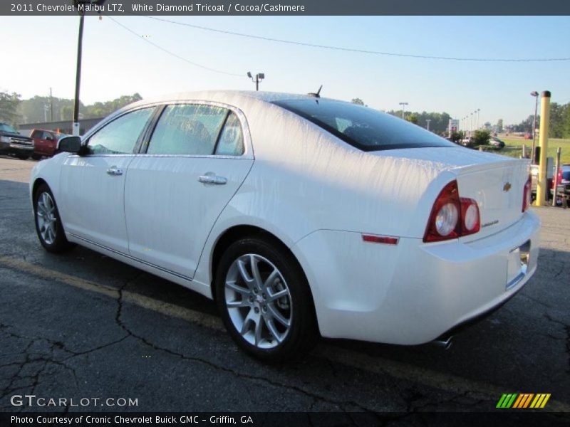 White Diamond Tricoat / Cocoa/Cashmere 2011 Chevrolet Malibu LTZ