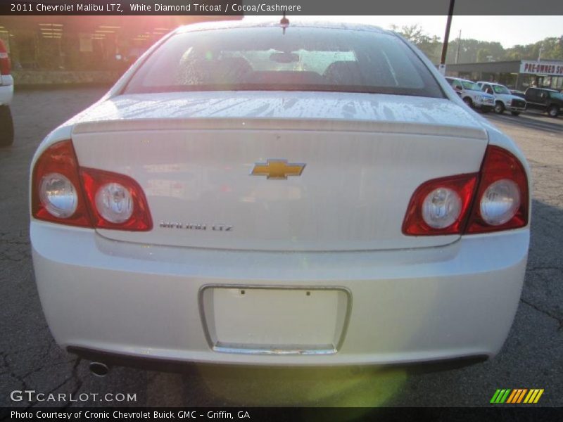 White Diamond Tricoat / Cocoa/Cashmere 2011 Chevrolet Malibu LTZ