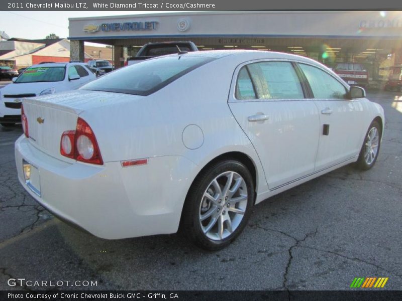White Diamond Tricoat / Cocoa/Cashmere 2011 Chevrolet Malibu LTZ