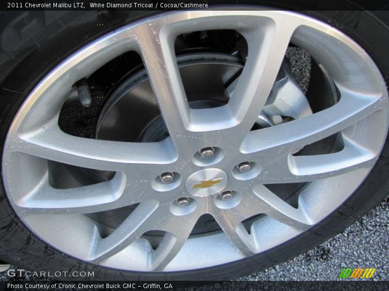 White Diamond Tricoat / Cocoa/Cashmere 2011 Chevrolet Malibu LTZ