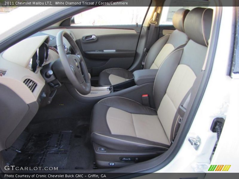 White Diamond Tricoat / Cocoa/Cashmere 2011 Chevrolet Malibu LTZ
