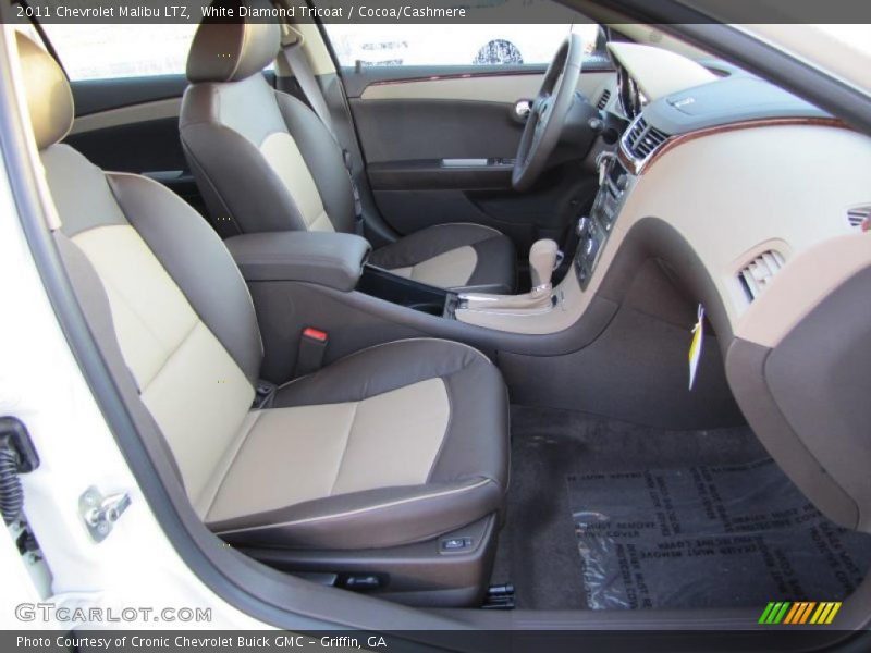 White Diamond Tricoat / Cocoa/Cashmere 2011 Chevrolet Malibu LTZ