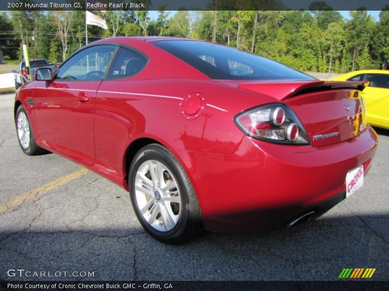 Redfire Pearl / Black 2007 Hyundai Tiburon GS