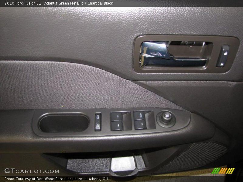 Atlantis Green Metallic / Charcoal Black 2010 Ford Fusion SE