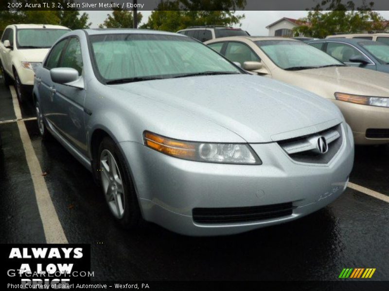 Satin Silver Metallic / Ebony 2005 Acura TL 3.2