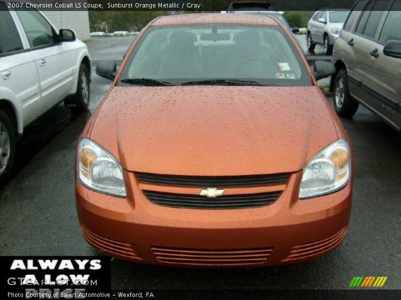 Sunburst Orange Metallic / Gray 2007 Chevrolet Cobalt LS Coupe