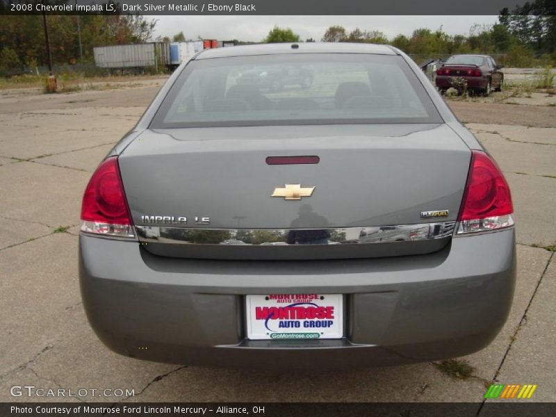 Dark Silver Metallic / Ebony Black 2008 Chevrolet Impala LS