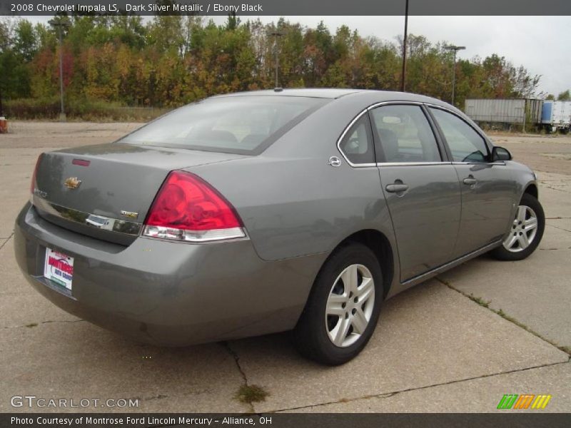Dark Silver Metallic / Ebony Black 2008 Chevrolet Impala LS
