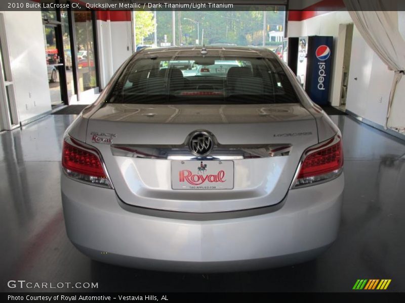 Quicksilver Metallic / Dark Titanium/Light Titanium 2010 Buick LaCrosse CX