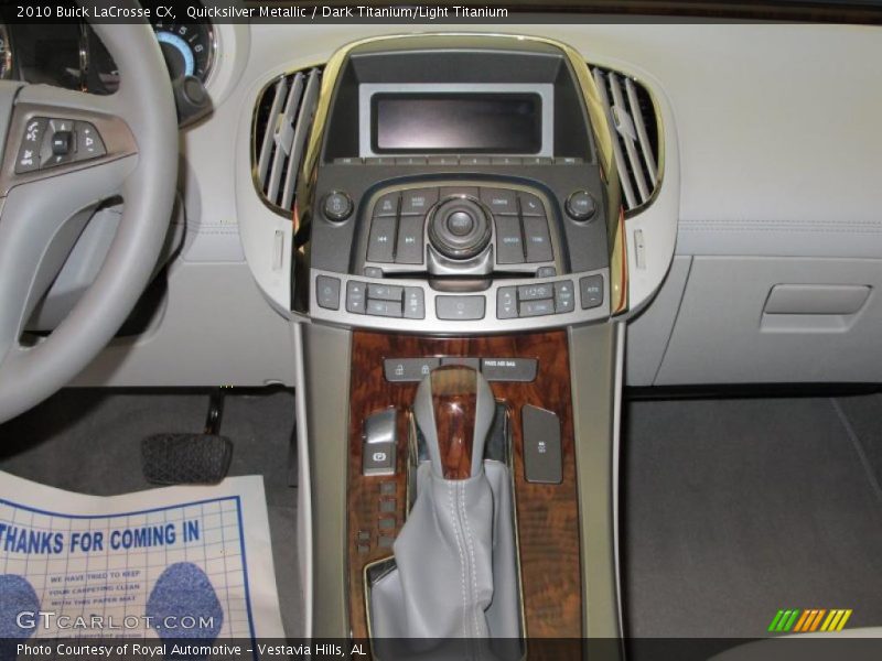 Quicksilver Metallic / Dark Titanium/Light Titanium 2010 Buick LaCrosse CX