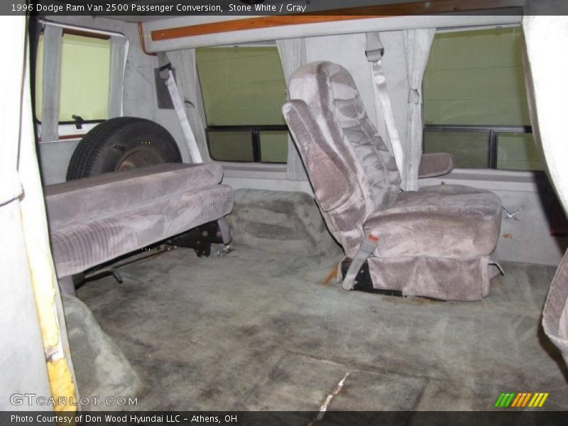 Stone White / Gray 1996 Dodge Ram Van 2500 Passenger Conversion